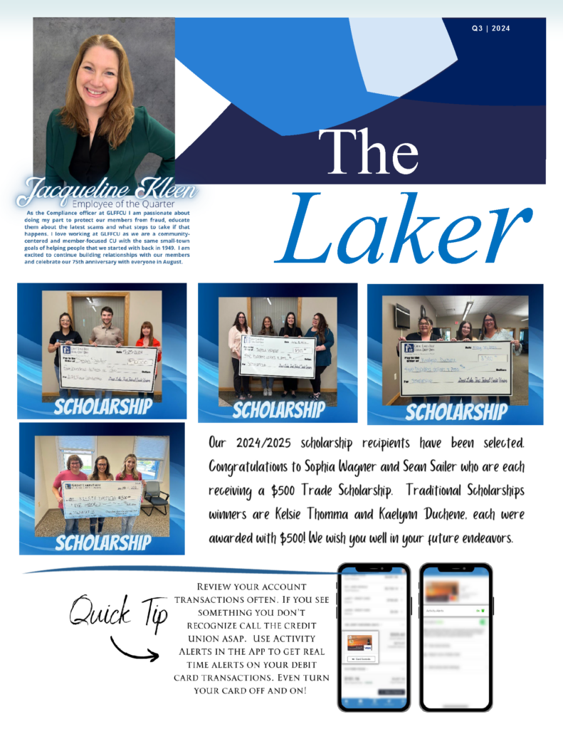 What's New - Great Lakes First Federal Credit Union